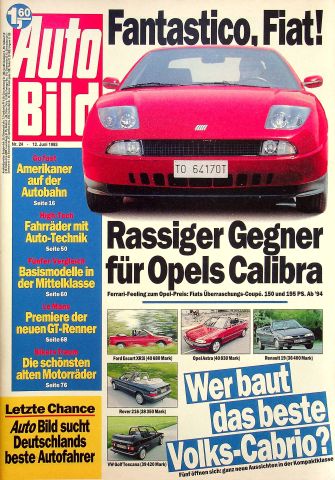 Deckblatt Auto Bild (24/1993)